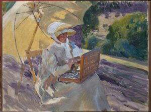 Joaquín Sorolla: 'María pintando en El Pardo', 1907